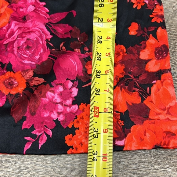 Cache Black Necklace Halter Silk Blend Floral Dress Size 0 - Picture 10 of 11